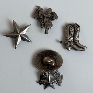 Vintage 90's Western Style Button Covers